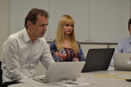 Dr. Tamas Kiss, COLA Project Director and Anna Shevchenko from ScaleTools